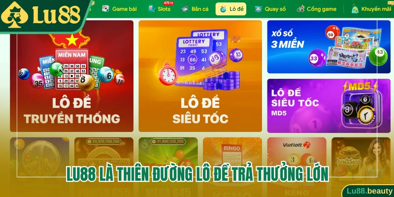 Lu88 là thiên đường lô đề trả thưởng lớn